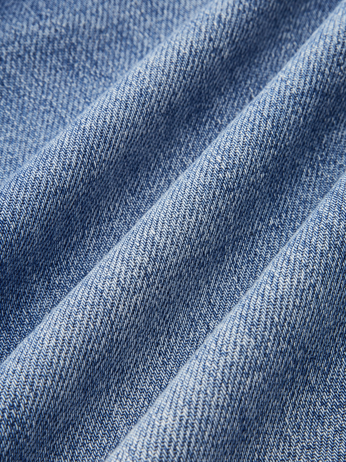 Denim Curved-Leg Jeans