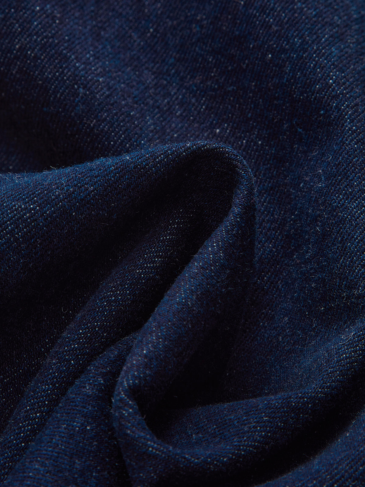 Cross-Over High-Waist Denim Wide-Leg Jeans