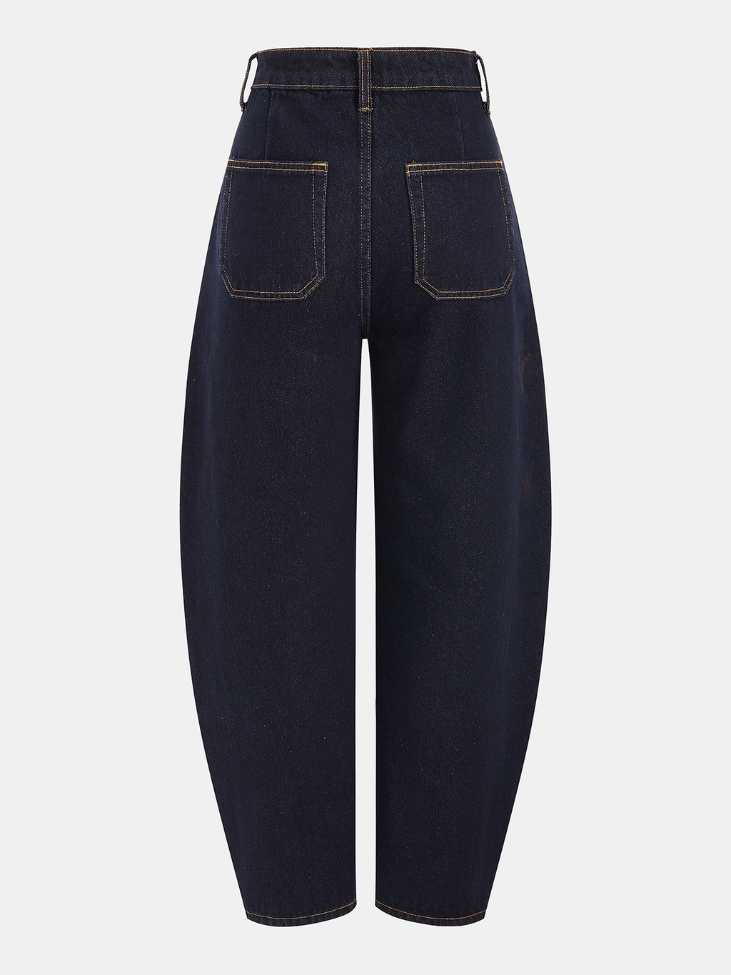 Mid-Waist Balloon Jeans