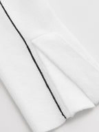 Contrast Piping Turtleneck Sweater